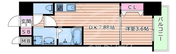 エスリードレジデンス江坂垂水町の物件間取画像